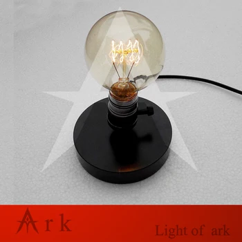

Nordic Wood table lamp Vintage Edison Wooden Base Socket Desk Light wood Table Reading Lamp (Not contain light bulb)