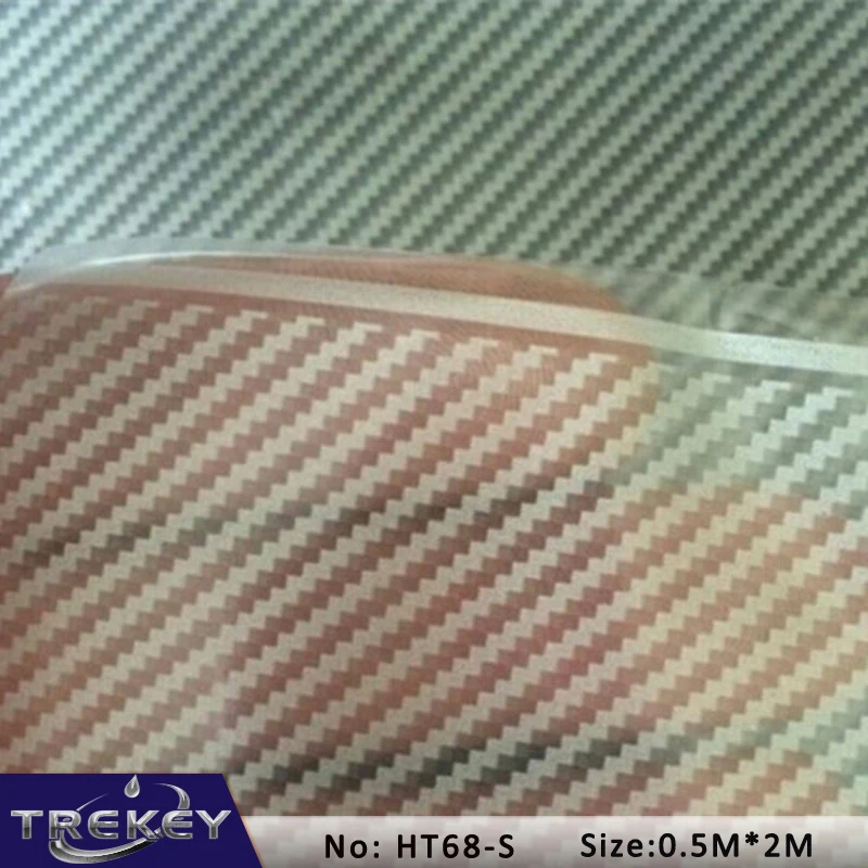 

0.5M*2M Transparent Carbon Fiber Water Transfer Printing Film, Hydrographic film, Decorative Material HT68-S