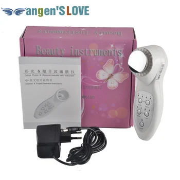 

Portable Ultrasonic 7 LED Photon Lights Sonic Lifting Face Lift Care Skin Cleaner Wrinkle Remover Facial Beauty Massager