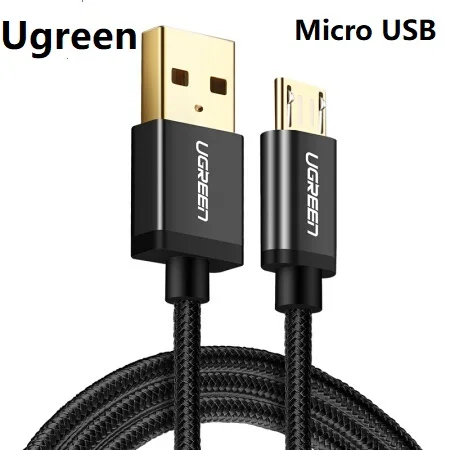 Ugreen Micro USB кабель с нейлоновой оплеткой Зарядное устройство USB к Micro USB кабель для быстрой зарядки для samsung Xiaomi htc планшет USB шнур