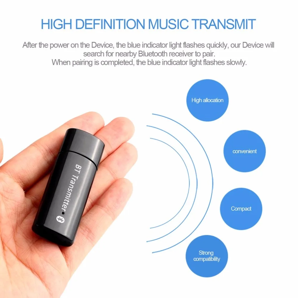 YU 104 USB Bluetooth 4.0 Transmitter High Definition Music Transmit For