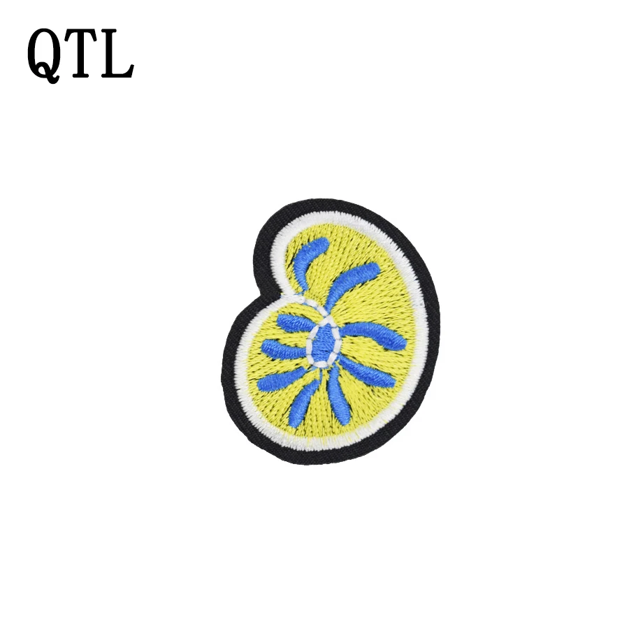 5pcs Lemon slice patches badges for clothing iron embroidered patch applique iron on patches sewing accessories for DIY clothes