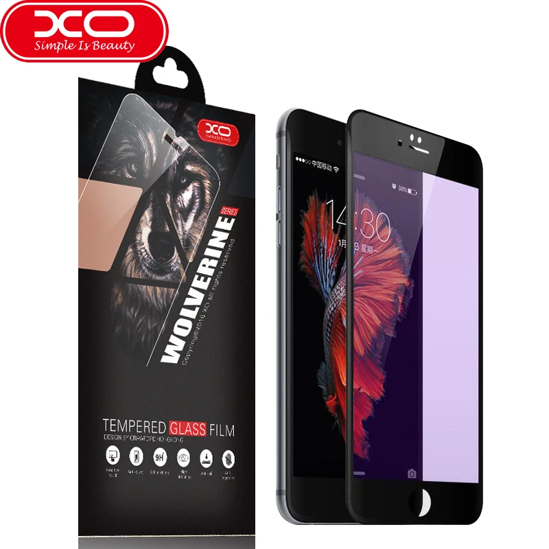 imágenes para XO 3D Ordinaria Vidrio Templado para el iphone 6 Anti-Ultravioleta de cristal Azul para el iphone 6 s protector de pantalla para iphone 7 7 plus imágenes para XO 3D Ordinaria Vidrio Templado para el iphone 6 Anti-Ultravioleta de cristal Azul para el iphone 6 s protector de pantalla para iphone 7 7 plus