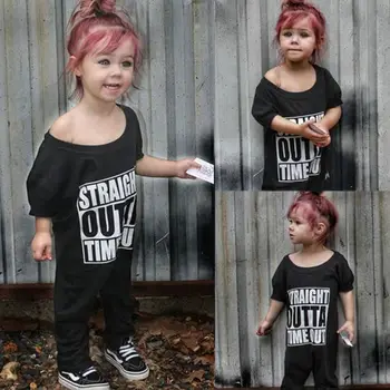 

Baby Girl Cool Short Sleeve Romper Clothes STRAIGHT OUTTA Newborn Baby Girls Romper Jumpsuit Outfits Clothes