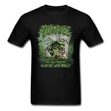 2018 Popular Comic Tee-Shirts Top Quality Zombie Virus Plus Killer Bee Equals Zombee Horror T Shirt 3D Print Tee Shirt Funny футболка print bar zombie killer