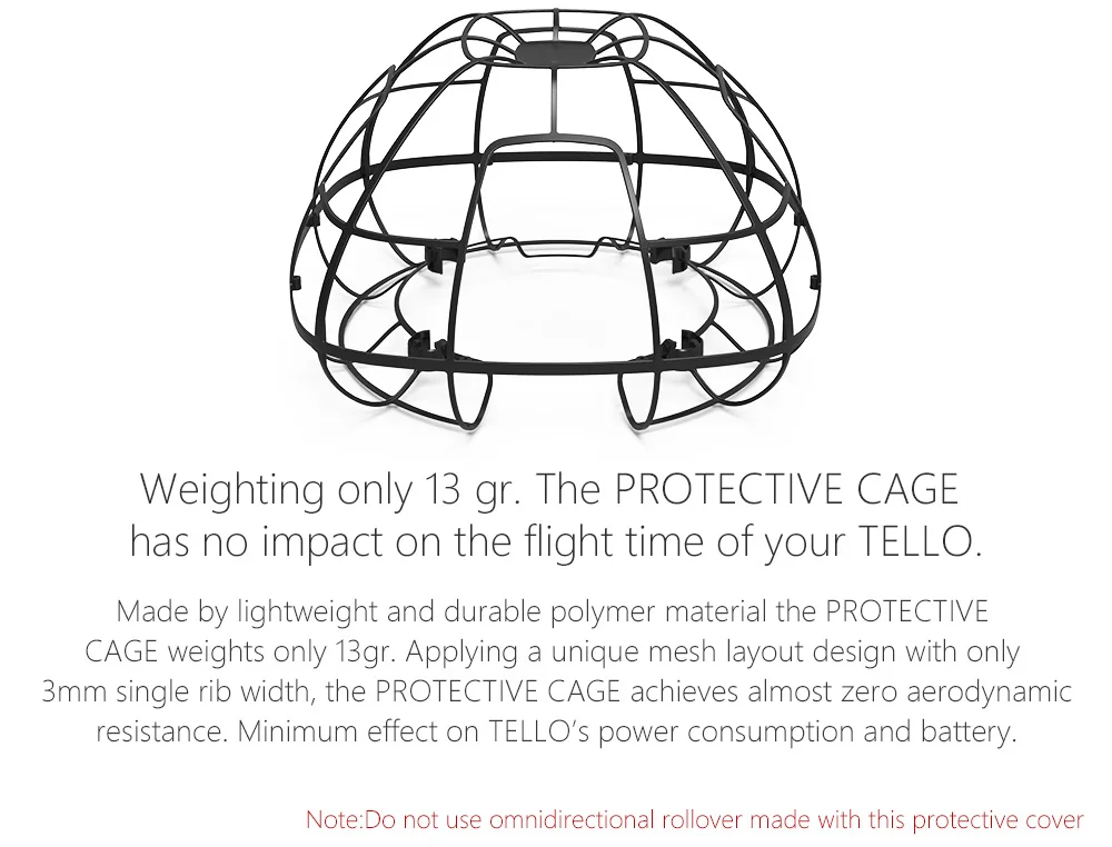 PGYTECH DJI Tello защита пропеллера Защитная клетка пропеллеры Защитная крышка лезвия для RYZE Tello аксессуары для дрона