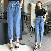 Женские ковбойские шаровары весна женские классические с высокой талией повседневные шаровары Модные свободные однотонные брюки длиной до щиколотки