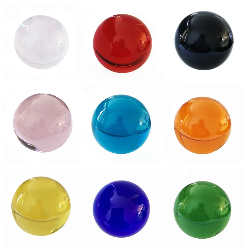 50 мм 10 шт Различные цвета цена фэн-шуй, Кристальный шар украшение дома стеклянный шар - Цвет: 50mm