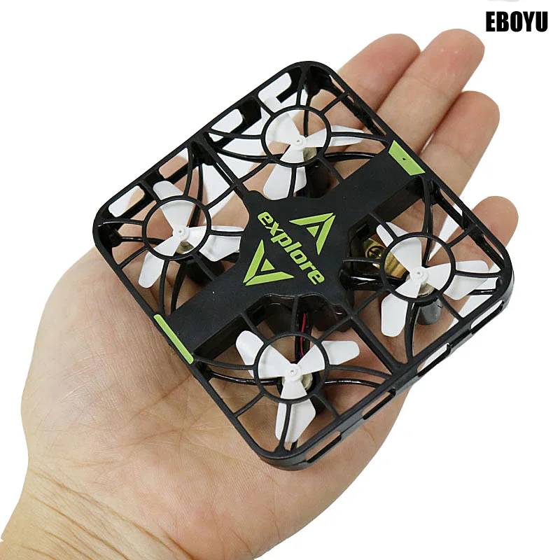 EBOYU QS5015 мини БПЛА гироскоп Crashworthy структура RC нано Дрон многоцветный светодиодный 3D флип RC Квадрокоптер Дрон RTF