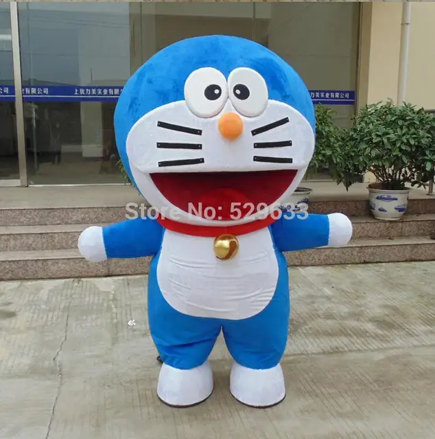 Kualitas Edisi Asli Ems Pengiriman Gratis Kartun Doraemon Maskot Lucu