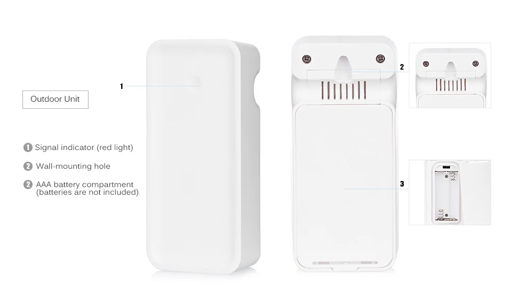 YGH392 Cobblestone Wireless Weather Forecast Station Indoor / Outdoor Temperature Humidity Monitor Alarm Clock with Remote Sensor