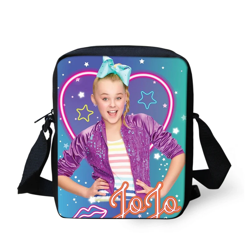 Thikin Jojo Siwa Shoulder Messenger Bag for Girls Crossbody School Supplies School Supplies Shopping Bags Mochila Infantil