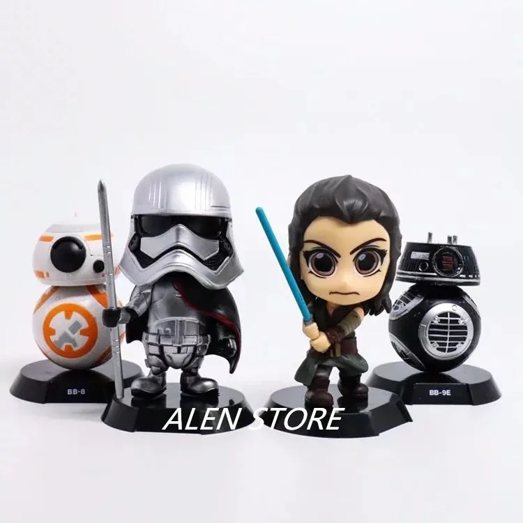 Alen 2018 Новый горячий 10 см Star Wars последний джедай Рей bb-9e bb9e BB8 Phasma фигурку игрушки Рождество подарок кукла с коробкой