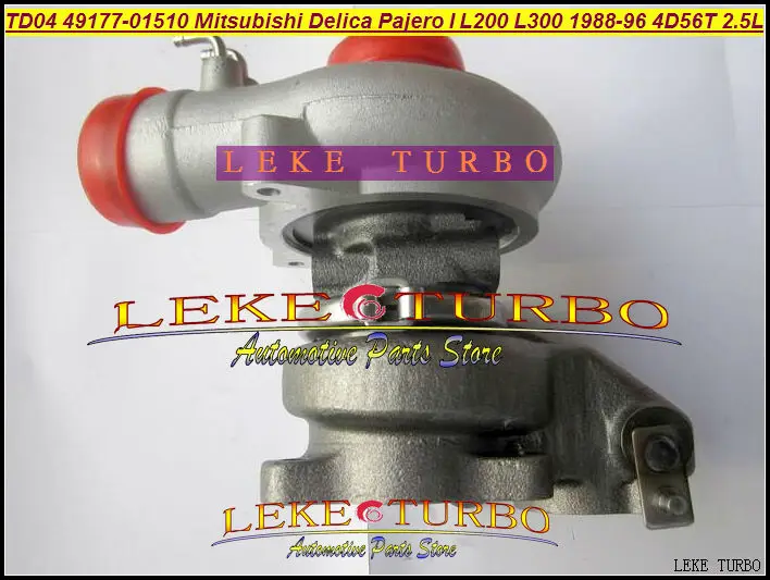 TD04 49177 01510 турбокомпрессор с масляным охлаждением для Mitsubishi SHOGUN Delica Pajero L200 L300 1988 96