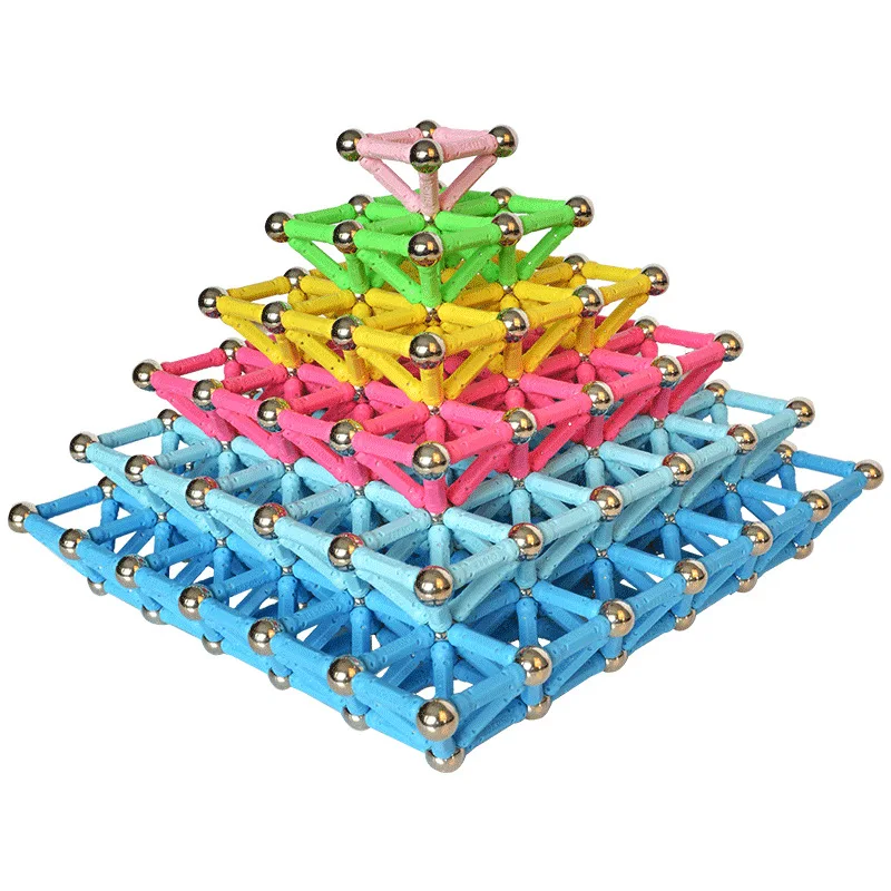 

Diy Magnet Toys Bars Balls Metal Magnetic Building Blocks Set 50/200pcs Construction Designer Educational Toys For Children