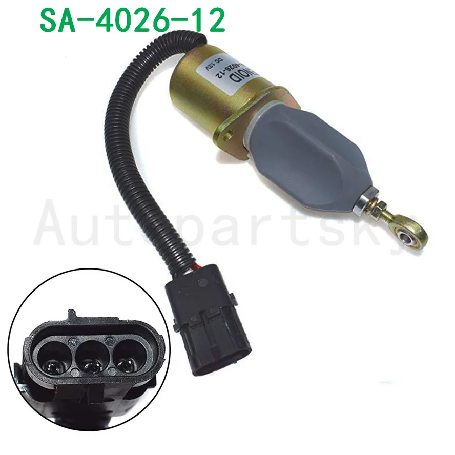 Хорошее качество SA-4026-12 SA402612 отсечки топлива электромагнитный QV-K3919422 FS20RP для Kubota погрузчик с бортовым поворотом SL4625 4625SX 4625DX