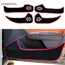 Для Kia Sportage полиэстер стайлинга автомобилей внутренние двери Protecter Pad боковой край Pad Anti-kick коврик крышка наклейки C239