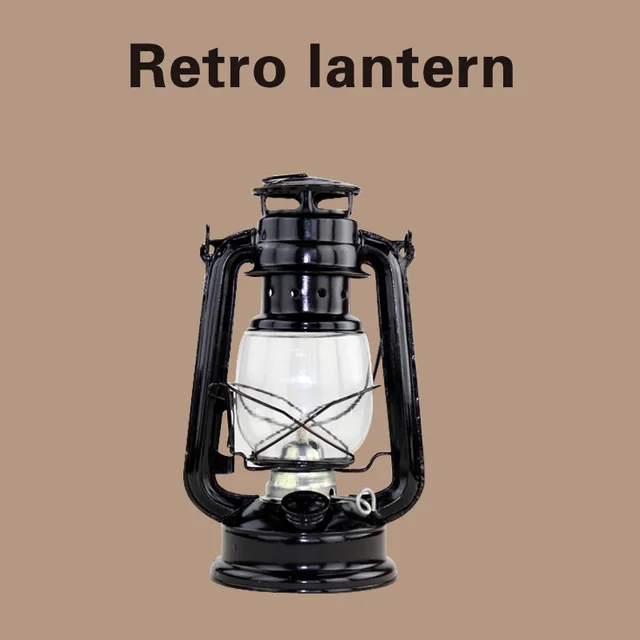 Portable Antique Oil Lamp Retro Iron Candlestick Candelabras Portable Antique Oil Lamp Retro Iron Candlestick Candelabras Chandelier Candle Holder Kerosene Alcohol Lamps