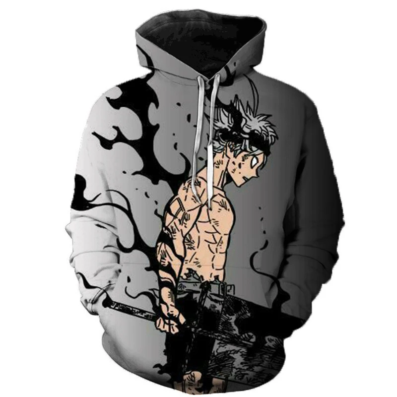 

2019 New Style 3D Black Clover Hooded Sweatshirt Men Women Hoodies Black Clover Sweatshirts Men Spring Casual Hip Hop Hoodies