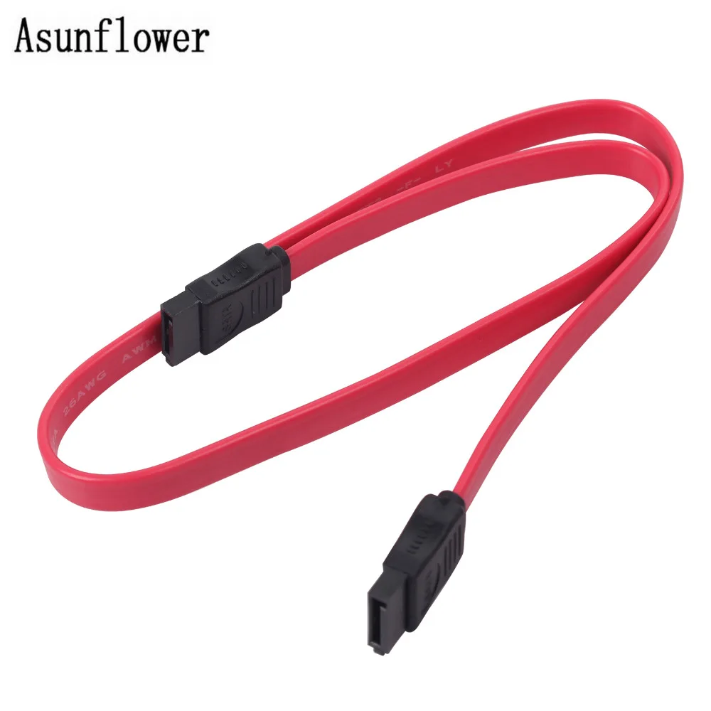 

Asunflower Serial Ata Sata Data Cable Lead Hard Drive Data 50cm Internal PC SATA Serial S-ATA_HD Cable Hard Disk Readers Cord