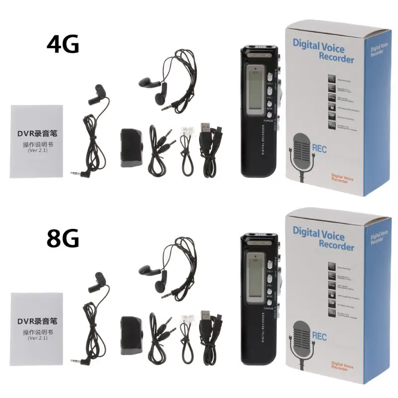 Профессиональный мини USB ручка цифровой Аудио Диктофон MP3 плеер