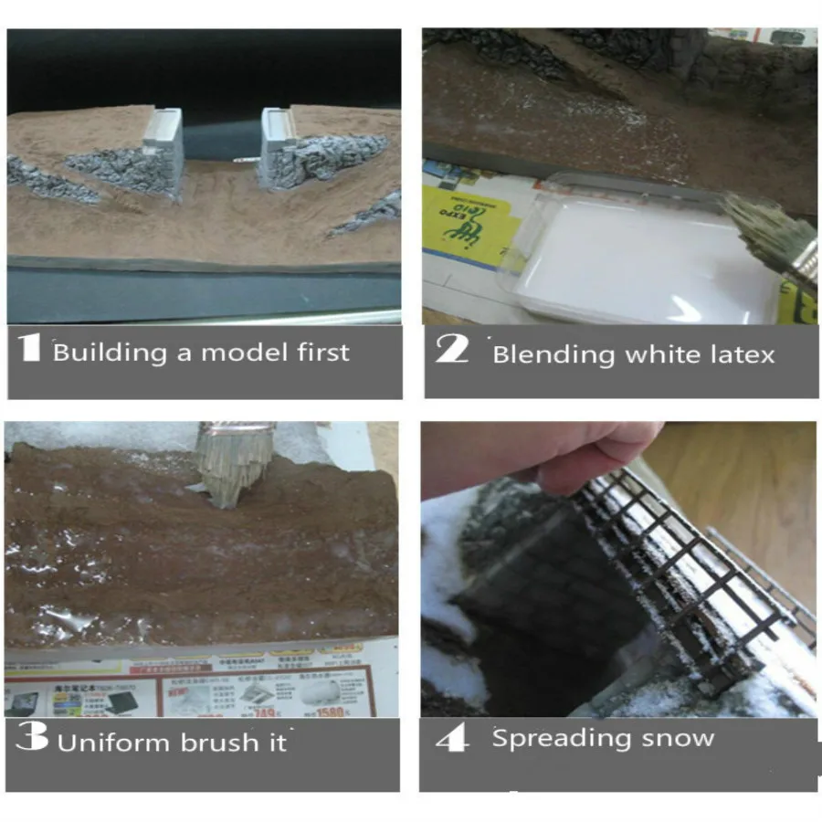 snow model train layout (6)