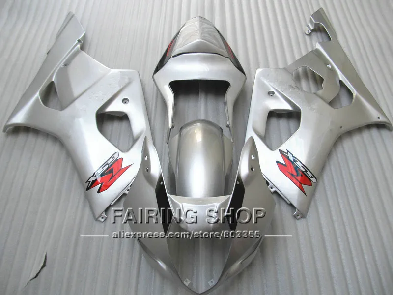 

New motorcycle fairing kit for Suzuki injection molding GSXR1000 2003 2004 silver fairings set GSXR 1000 03 04 YI67