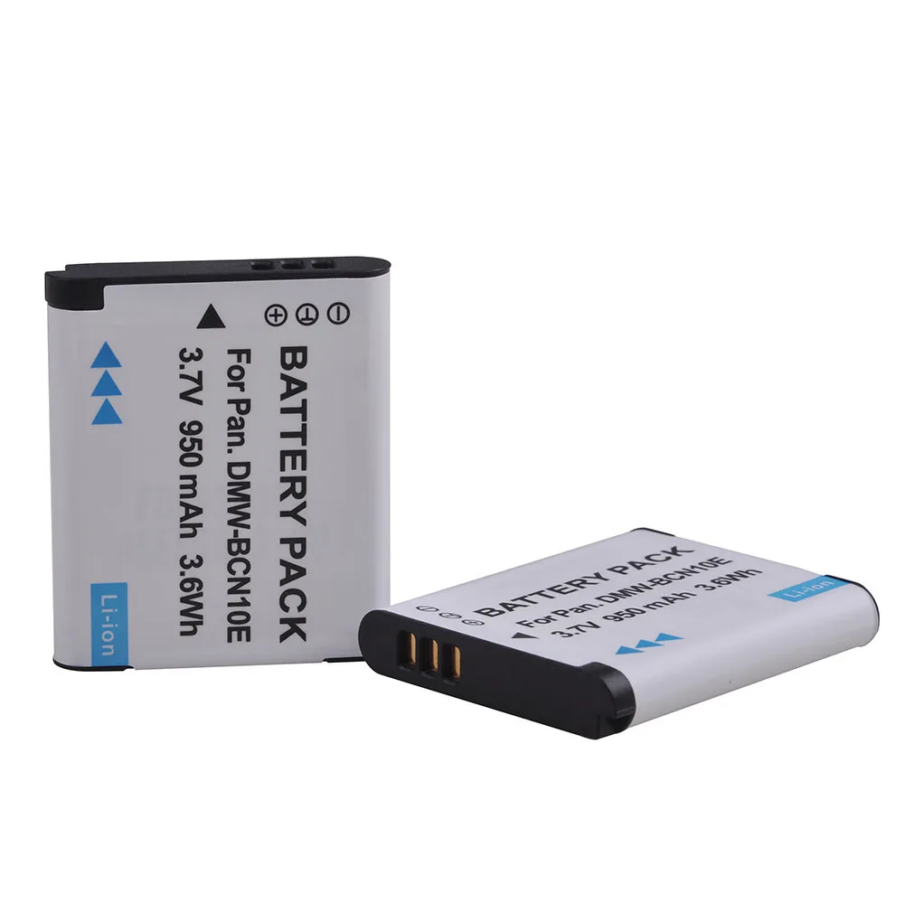 2 Pz 950 Mah Dmw-Bcn10 Dmw Bcn10 Batterybcn10 Al Litio Digitale Batteria Ricaricabile Per Panasonic Lumix Dmc-Dmc-Lf1 Dmc-Lf1K Dmc-Lf1W
