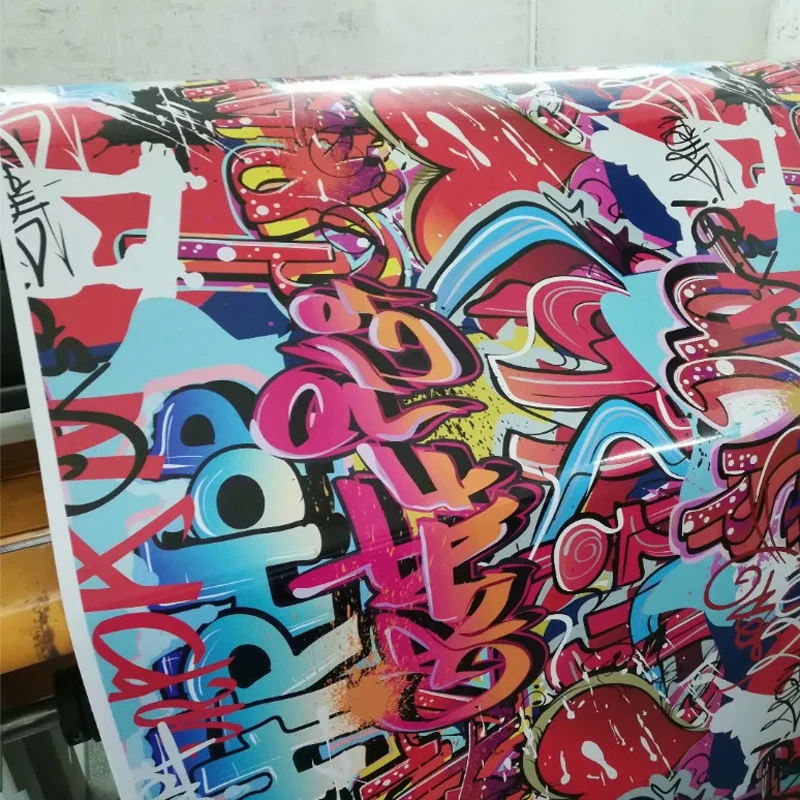 

Fashion Style Graffiti Sticker Bomb Car Wrap Foil For Motor Car Suitcase Skateboard Bike StickerBomb JDM Camouflage Vinyl Film