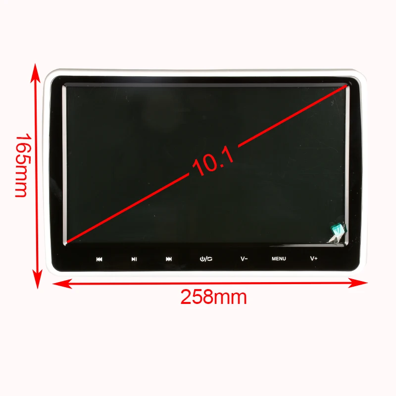 10,1 дюймов 1024*600 Автомобильный подголовник монитор dvd-плеер USB/SD/HDMI/FM/беспроводные игры Функция TFT ЖК-экран без наушников