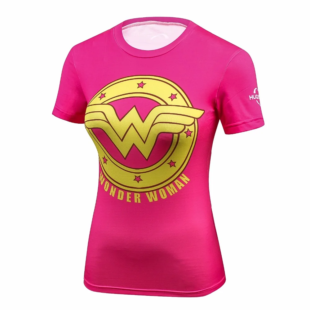 Женский супергерой Супермен/Капитан Америка футболка новые приключения футболки с принтами DC Женский бронезащитный экран компрессионные фитнес-футболки
