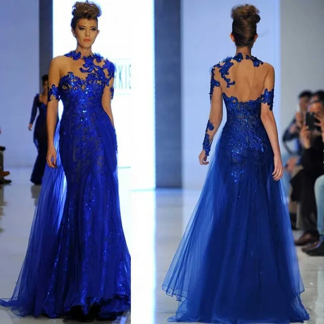 vestidos azul royal formatura