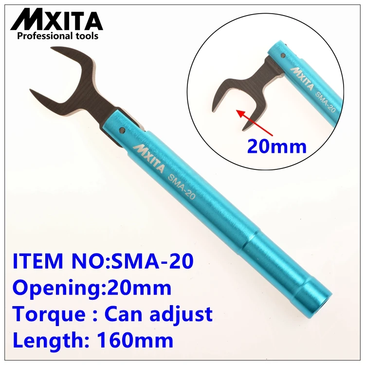 Mxita N Тип SMA динамометрический ключ RF Разъем открытие 20 мм electrommunication коаксиальный адаптер конвертер Прямо Goldplated гаечный ключ