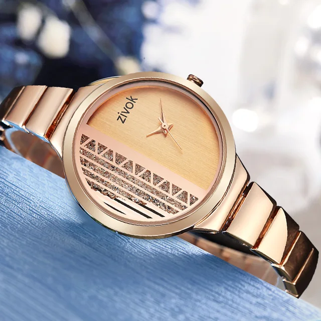 zivok Creative Women Bracelet Watch Rose Gold Ladies Lovers Women Watches Clock zivok Creative Women Bracelet Watch Rose Gold Ladies Lovers Women Watches Clock