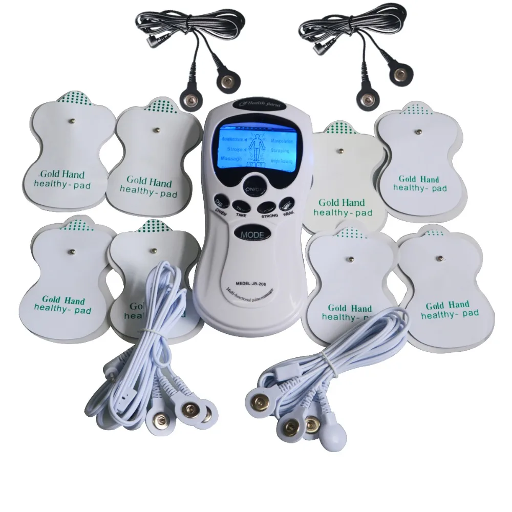 Buy Health Care Electric TENS Digital Therapy Apparatus Muscle Stimulator+2pcs