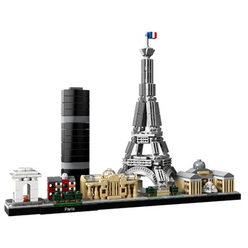 

Architecture Skyline Collection Paris Dubai City Building Blocks Kit Bricks Classic Model Kids Toys For Children Gift
