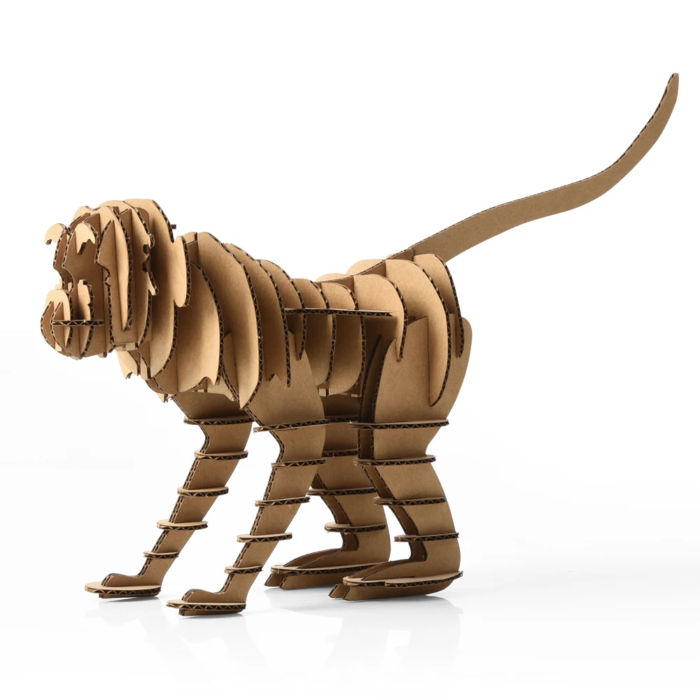3d Puzzle Monyet Kerajinan Kertas Model Papercraft Kardus Hewan Art