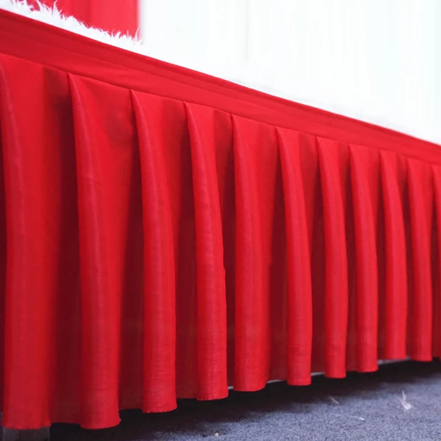 10 ft length table skirt white table cloth skirting for wedding