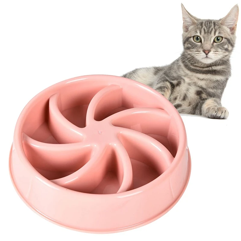 Pet Dog Food Bowl Dog Cat Anti Choking Slow Eating Training Bowl for Puppy Kitten Plastic Food Feeder Pet Train Bowl For puppy