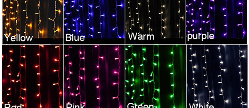 JULELYS 2x1 М 104 лампы светодиодные занавески Рождественская гирлянда Уличные светодиодные фонари украшения для Свадебный на день рождения праздничный Вечерние