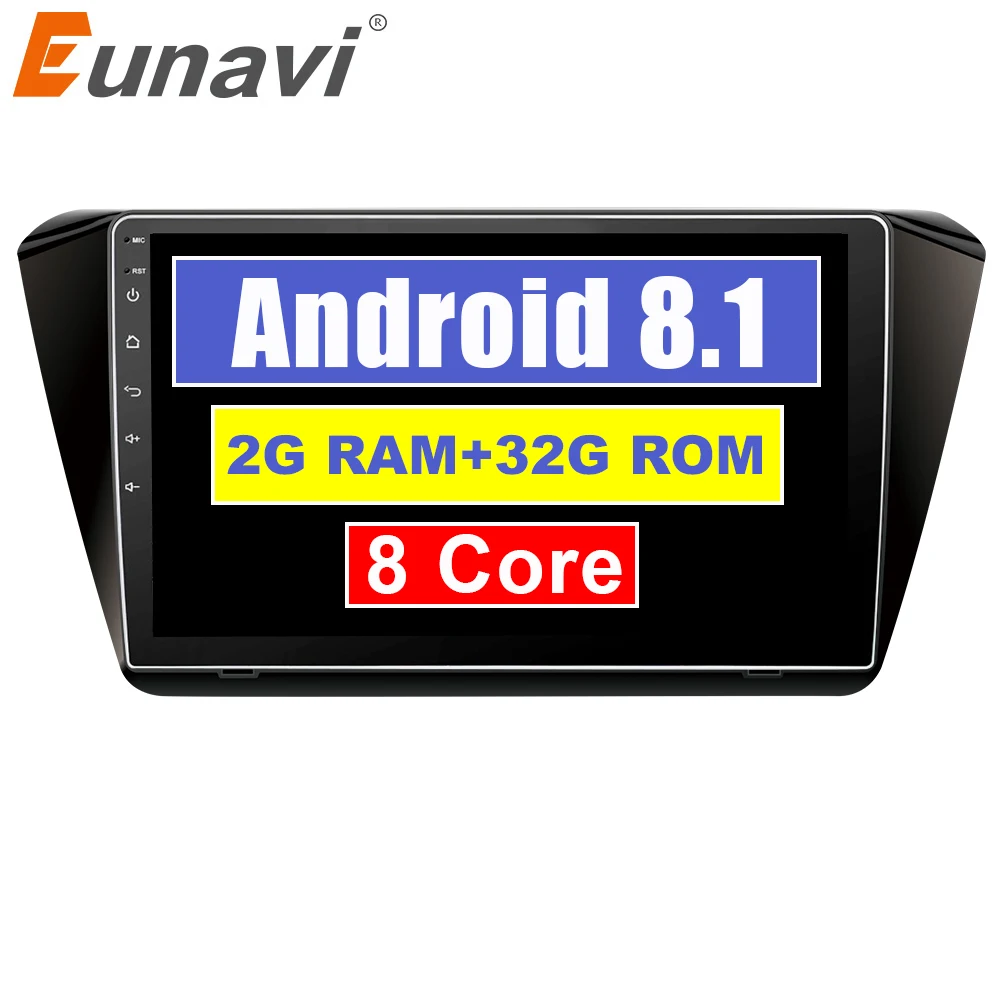 

Eunavi Android 8.1 Octa-core 10.1 inch Car Radio HeadUnit GPS Navi Player for Skoda OCTAVIA 2007 2008 2009 2010 2011 2G+32G