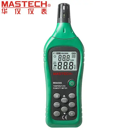 

Mastech MS6508 Digital Hygrometer Thermometer Temperature Humidity Moisture Meter Tester