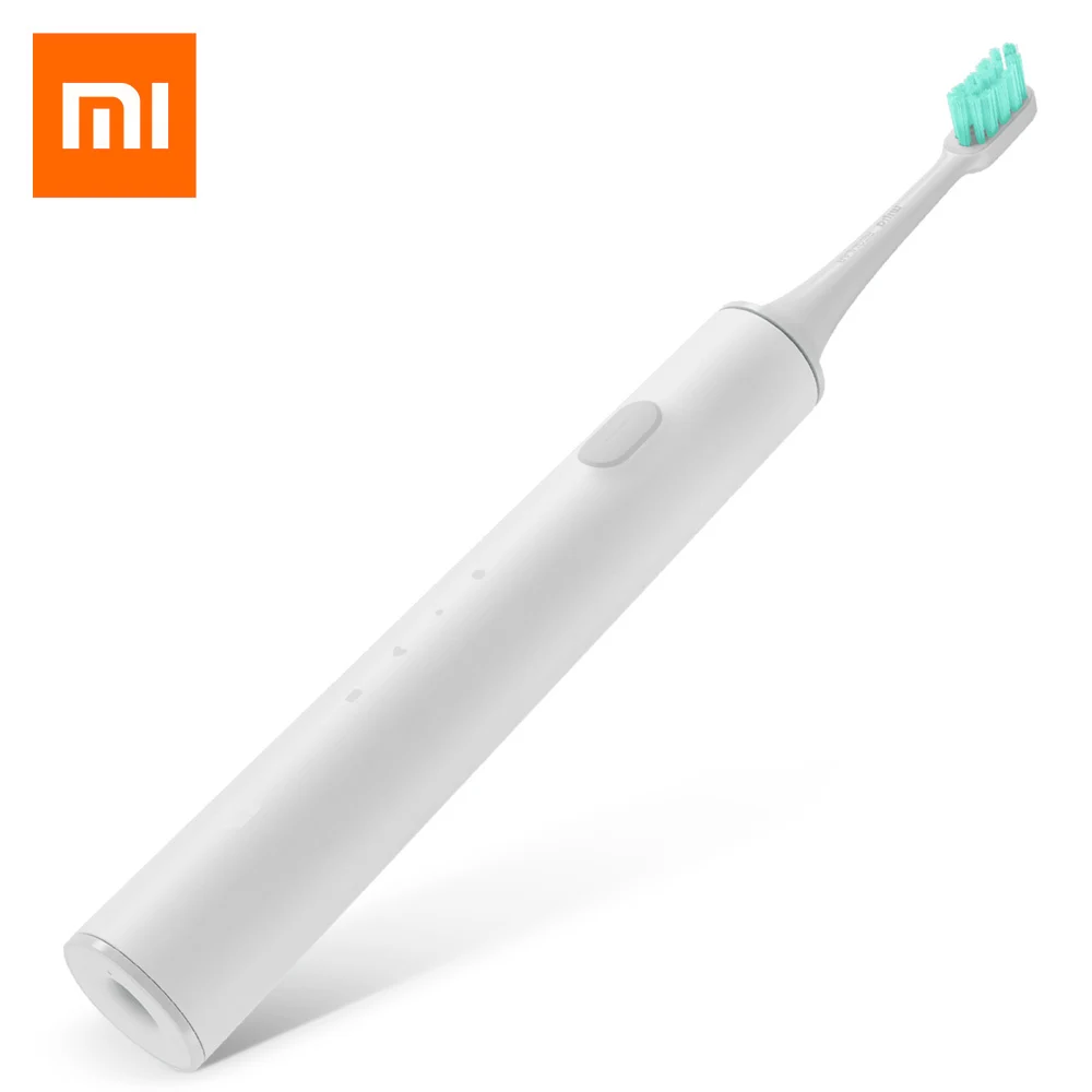 Xiaomi Mi, домашняя Водонепроницаемая электрическая зубная щетка, перезаряжаемая, звуковая, для путешествий, электрическая зубная щетка, гигиена полости рта, приложение, контроль для дома - Цвет: white