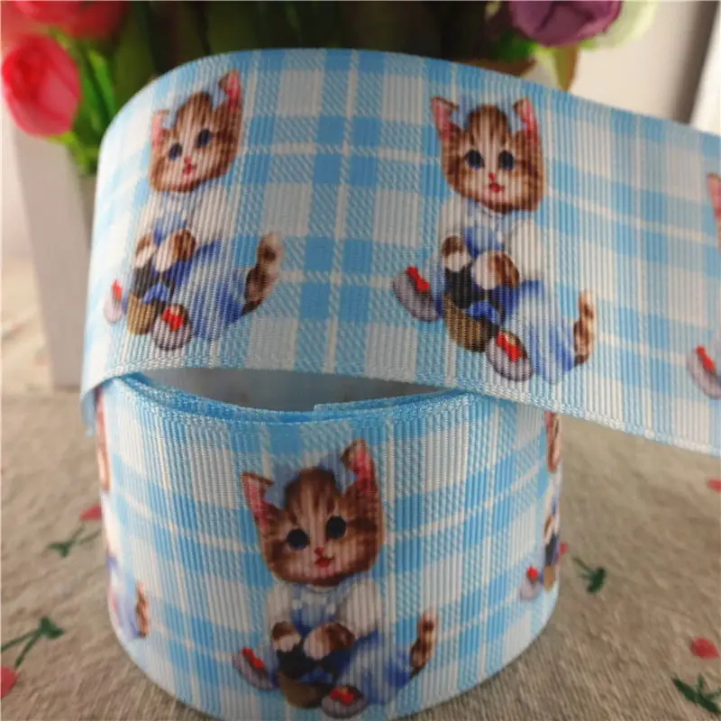 18091907 1 &quot25 мм 1/2&quot 38 10 ярдов мультфильм печатных grosgrain ленты DIY волос банты ручной