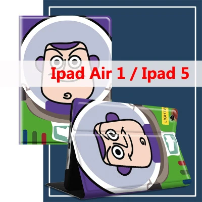 01 Ipad Air 1 Мультяшная басовая световая древесная искусственная кожа для Apple Ipad Pro 9,7 10,5 Air 1 2 3 Min 5 4 Sleep Awaking Держатель подставка чехол с откидной крышкой - Цвет: 01 Ipad Air 1