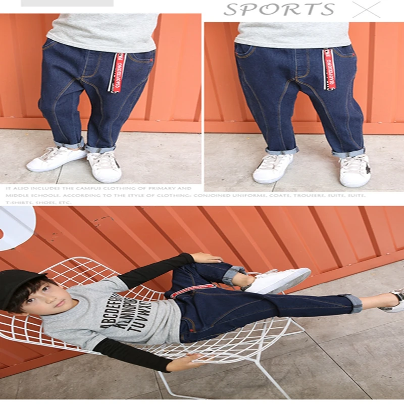 Baby Boys and childrens jeans Pants clothes In the spring and autumn South Korean style Radish jeans Stylish kids Clothing LRZLYX-A3 (9)