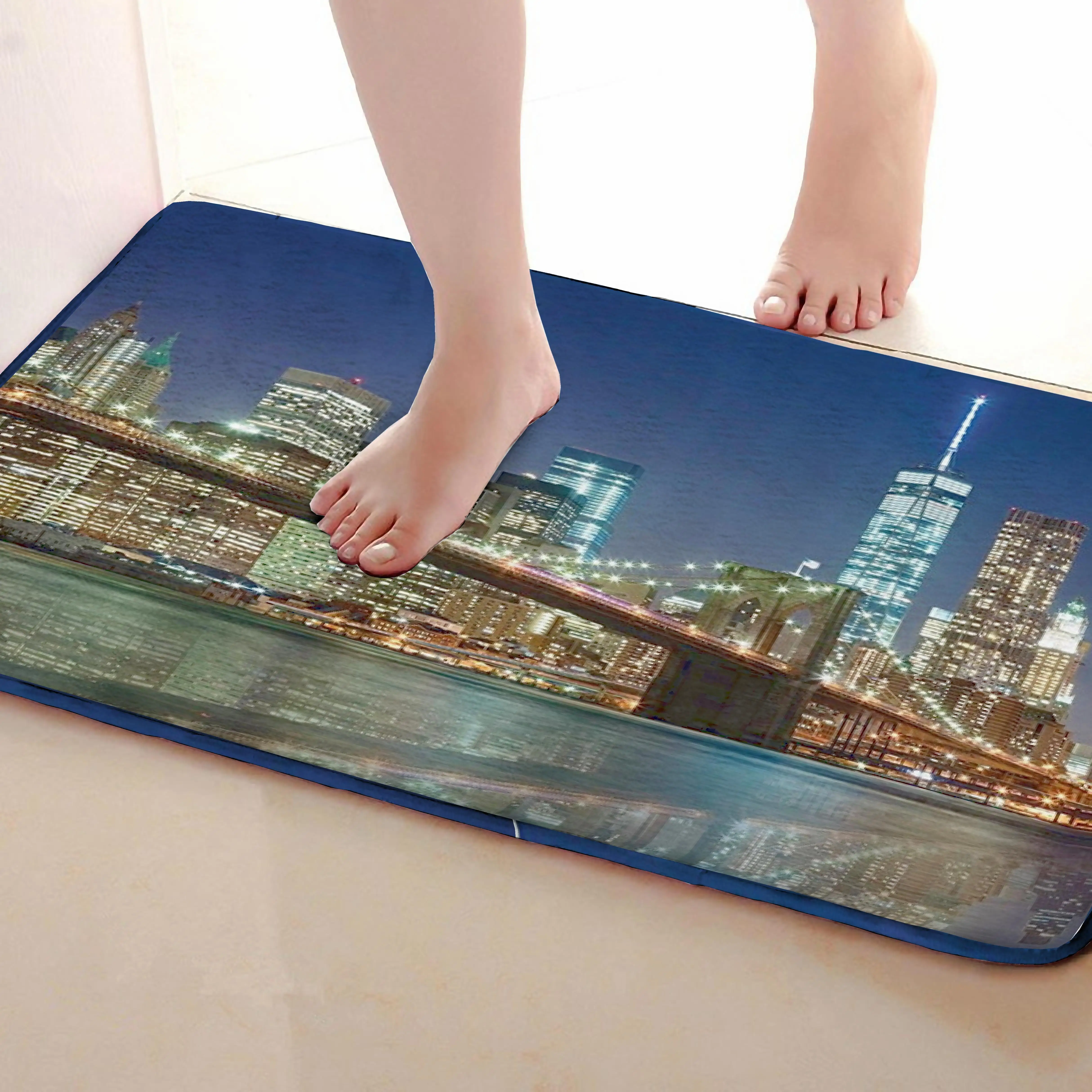 Nightscape Style Outdoor Mats,Funny Anti skid Bath Mat, Doormats,Door