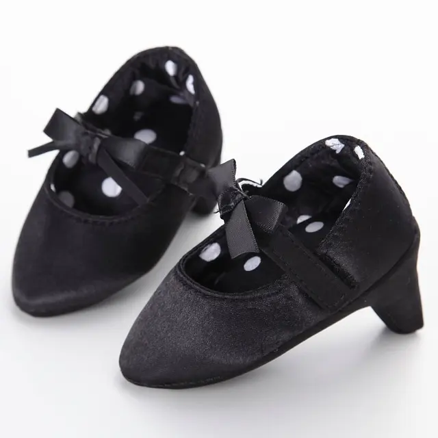Baby Shoes Newborn High Heels Baby Girl Shoes Princess Bowknot Toddler