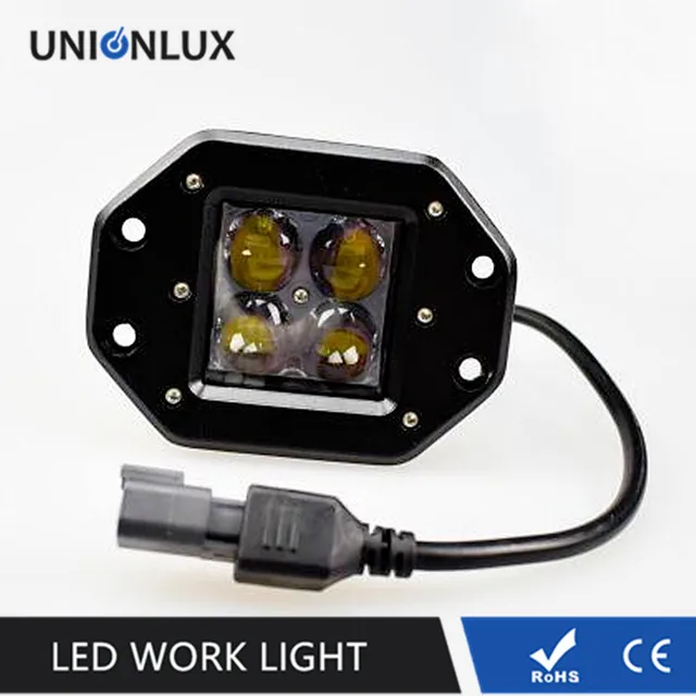 12v led flush mount flood lights waterproof 20w 4d led work light