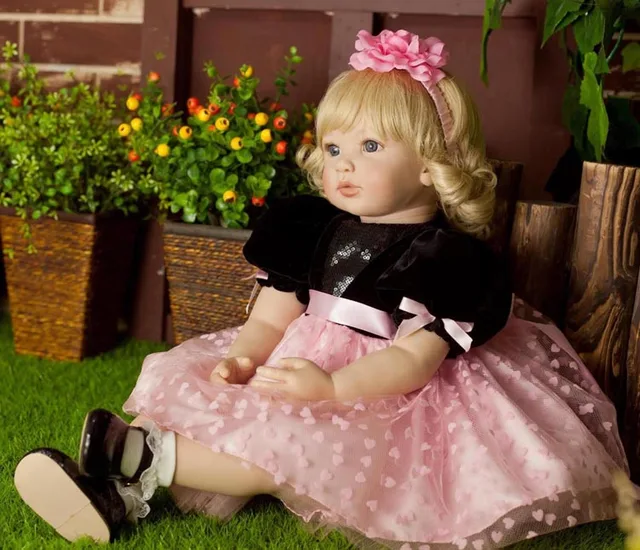 Popular reborn vinyl silicone baby dolls accompany